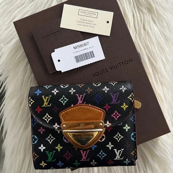 Louis Vuitton x Takashi Murakami Noir Multicolore Koala Wallet - Picture 14 of 14